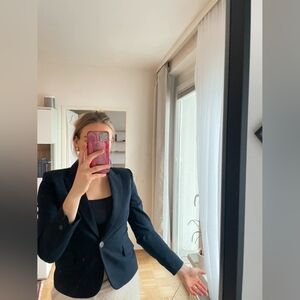 Mango Stylish Black Blazer, Size M